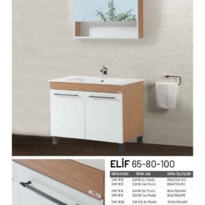 Elif model 65 cm banyo dolabı