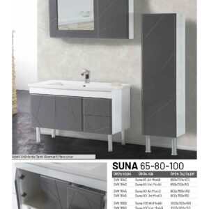 Suna model 80 cm banyo dolabı